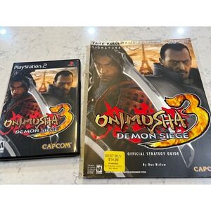 ONIMUSHA Demon Siege 3 Video Game &‎ Strategy Guide For PS2 Playstation 2 Poster